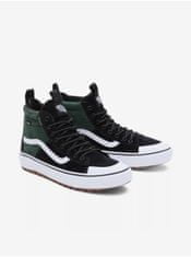 Vans Zeleno-čierne pánske členkové tenisky so semišovými detailmi VANS SK8-Hi 44