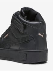 Puma Čierne dámske kožené členkové tenisky Puma Carina Street Mid 38