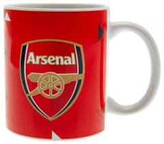 FAN SHOP SLOVAKIA Hrnček Arsenal FC, červený, biele ucho, 300 ml