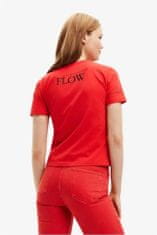 Desigual  Dámske tričko FLOW červené Červená L Tričko s krátkym rukávom