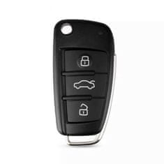 Techsuit – Puzdro na kľúče od auta – Audi A1, A2, A3, A4, A5, A6, A8, Q7 – Čierna KP29217
