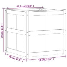 Vidaxl Záhradný kvetináč 70x70x70 cm impregnovaná borovica