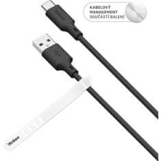 Yenkee USB kabel YCU 315 BK SILIC USB A-C / 1,5m