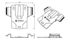 Bosch Držiak na stenu pre nabíjačky C1 C3 C7 0189999170