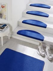 Hanse Home Sada 15ks nášľapov na schody: Fancy 103007 modré, samolepiaci 23x65 polkruh (rozmer vrátane ohybu), sada 15 ks
