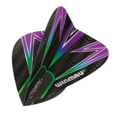 Winmau Letky Prism Alpha - Black, Green & Purple - Kite W6907.116