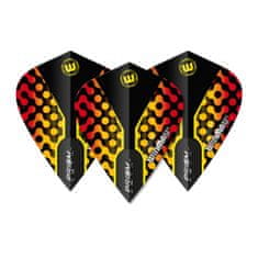 Winmau Letky Prism Zeta - Black, Yellow & Red - Kite W6907.112