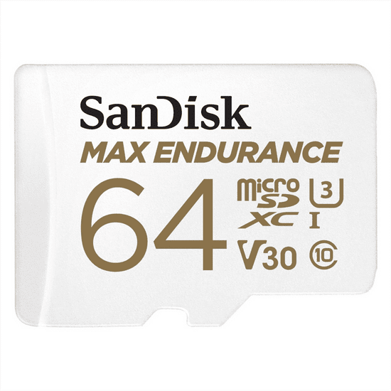 SanDisk MAX ENDURANCE microSDXC Card s adaptérem 64 GB