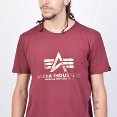 Alpha Industries  Pánske Tričko s krátkym rukávom Basic T-Shirt Červená S