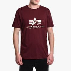 Alpha Industries  Pánske Tričko s krátkym rukávom Basic T-Shirt Červená 3XL