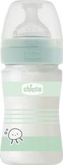 Chicco Fľaša dojčenská sklo Well-being silikón 150ml uni