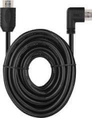 EMOS HDMI 2.0 high speed kabel A vidlice - A vidlice 90° 3 m