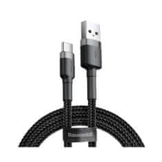 BASEUS Cafule USB-C 2m prepojovací kábel čierny