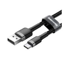 BASEUS Cafule USB-C 2m prepojovací kábel čierny