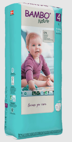 Bambo Nature 4 - Tall, 48 ks, pre 7-14 kg