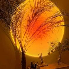 HOME & MARKER® Svetelná projekčná lampa imitujúca západ slnka (7 x 9 cm) | SOLARSIM