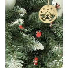 Ruhhy Drevené vianočné ozdoby na stromček 10 ks