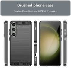 Techsuit Puzdro Carbon Bush TPU pre Samsung Galaxy S24 Plus - Čierna KP30027