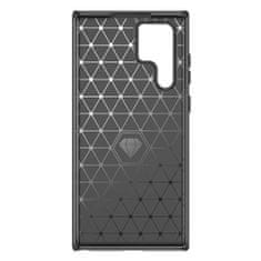 Techsuit Puzdro Carbon Bush TPU pre Samsung Galaxy S24 Ultra - Čierna KP30043