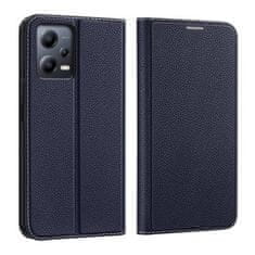 Dux Ducis Kožené knižkové puzdro DUX DUCIS skin X2 pre xiaomi redmi note 12 5G modré