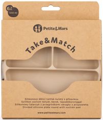 Petite&Mars Tanierik silikónový deliaci okrúhly Take&Match Desert Sand 6m+