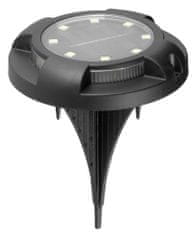 Strend Pro Lampa Strend Pro Strend Pro Crater, 11x14 cm, solárna, 12x SMD LED, AA, 2 ks