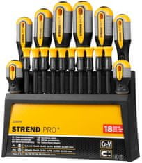 Strend Pro Sada skrutkovačov Strend Pro SDX72-118, 18 dielna, Torx + ploché + Phillips