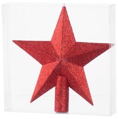 Strend Pro Ozdoba MagicHome Vianoce, 1 ks, 20 cm, hviezda, červená, na vianočný stromček
