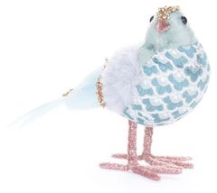 Strend Pro Vtáčik MagicHome Vianoce, modrý, 20x8x14 cm, páperový