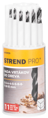 Strend Pro Sada vrtákov Strend Pro, do dreva, 13,3x5,4x5,4 cm, bal. 11 ks