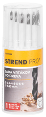 Strend Pro Sada vrtákov Strend Pro, do dreva, 13,3x5,4x5,4 cm, bal. 11 ks