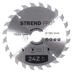 Strend Pro Kotúč Strend Pro TCT 185x2.2x30/20 mm 24Z, na drevo, pílový, SK plátky