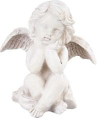 Strend Pro Dekorácia MagicHome, Anjel, polyresin, na hrob, 8x7x9 cm