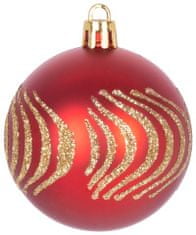 Strend Pro Gule MagicHome Vianoce, sada, 21 ks, 6 cm, červené, špic, na vianočný stromček