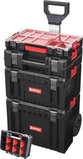 PATROL Box QBRICK. System PRO Set 5v1 - Cart, Toolbox, Toolcase, Organizer 100 a Multi, 5 dielna sada boxov na náradie