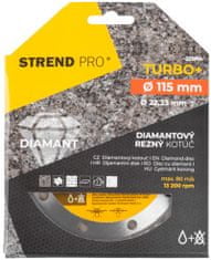 Strend Pro Kotúč Strend Pro 521C, 115 mm, diamantový, Turbo +