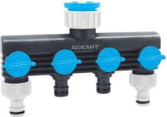 AQUACRAFT Rozbočovač AQUACRAFT. 550634, Premium, 4-way, Multi E, záhradný, na hadicu