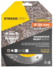 Strend Pro Kotúč Strend Pro 521C, 125 mm, diamantový, Turbo +