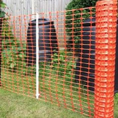 Strend Pro Sieť vyznačovacia BARRIER.NET, oranžová, plastová, 1 m, L-30 m, UV, HDPE, na ohraničenie stavby a pozemku