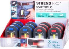 Strend Pro Svietidlo Strend Pro Worklight, prívesok, LED 200 lm, magnet, s klipsou, červená/modrá, 3x AAA, .