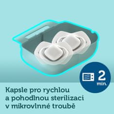 Canpol babies Set symetrických silikónových cumlíkov 18m+ Bonjour Paris modrý