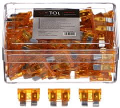 SIXTOL Súprava nožových automobilových poistiek MECHANIC FUSE SET 5A, 100ks