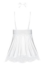 Beautynight Dámska erotická košieľka Eve chemise white + Nadkolienky Gatta Calzino Strech, biela, L/XL