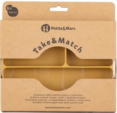 Petite&Mars Tanierik silikónový deliaci oválny Take&Match Intense Ochre 6m+