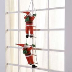 Ruhhy  22519 Vianočné dekorácie Santa Claus na rebríku 120 cm