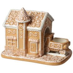 Villeroy & Boch Vianočný svietnik WINTER BAKERY DECORATION Perníková chalúpka s vláčikom