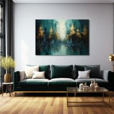 ARTMIE Moderný umelecký obraz Zlatý odlesk lesa - PREMIUM ART Moderný umelecký obraz Zlatý odlesk lesa - PREMIUM ART | 40x60 cm