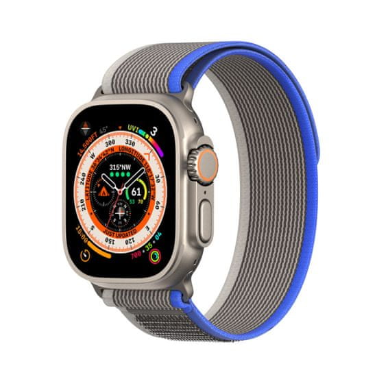 Dux Ducis Sport Velcro remienok na Apple Watch 42/44/45/49mm, blue/gray