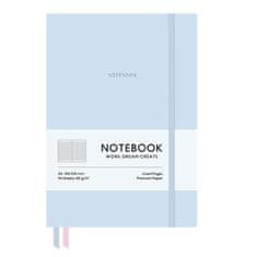 SHKOLYARYK Zápisník "Genius", Soft Blue, A5, štvorčekový, 96 listov, tvrdé dosky, A5-7113K