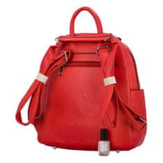 Demra Pohodlný dámsky kožený batoh/kapsa Amurath, červená